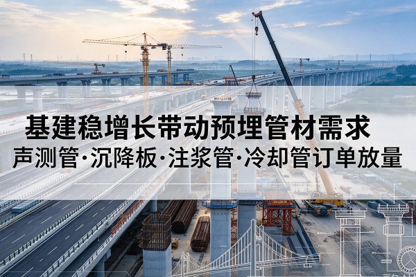 青河基建稳增长带动预埋监测管材需求,声测管、沉降板、注浆管订单持续放量