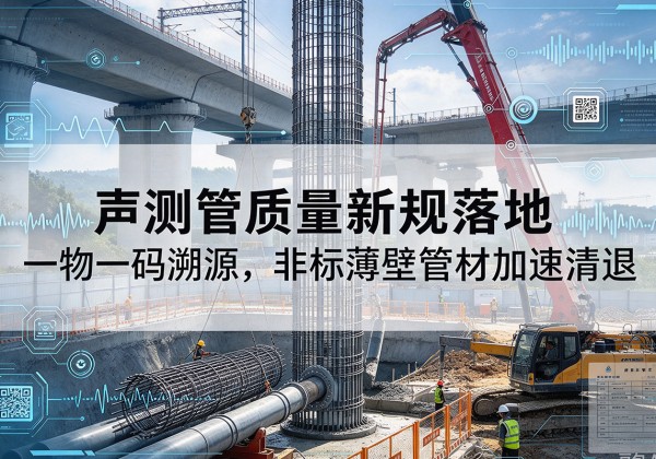 青河声测管质量新规落地，一物一码溯源，非标薄壁管材加速清退